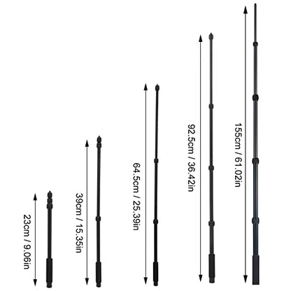 Mic Boom Arm, 1/4 Inch Screw Mic Boom Pole Locking System High Durability for Interview for TV Applications for Video Production(5 knots)