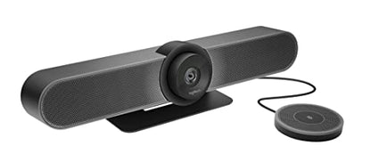Logitech Expansion Mic for MeetUp, Plug-and-Play, Indicator Lights, Microphone Type Mono, Wideband, Noise Canceling, PC/Mac/Laptop/MacBook/Tablet - Black