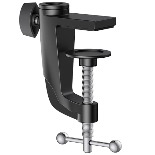 InnoGear Metal Desk Clamp For Microphone Suspension Boom Arm Stand Mic Stand Desk Holder with Adjustable Screw