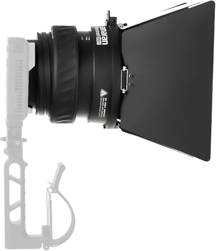 Amaran Mini Fresnel with Mini Barn Doors Bowens Mount Attachment Designed for Halo 100x 200x,Ray 60c & 120c, and Other Bowens Mount Led Video Light (Small) - size: Small