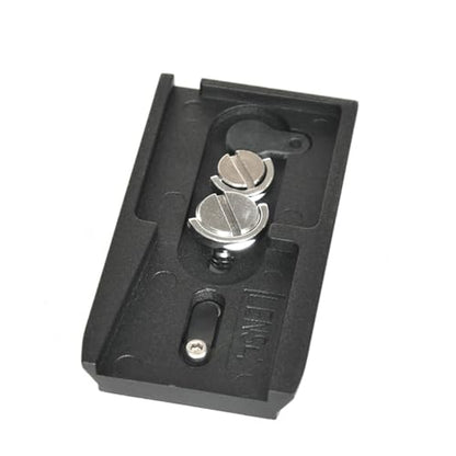 501PL Sliding Dovetail Quick Release Plate - Compatible with Manfrotto 501HDV, 503HDV, 701HDV, MVH400AH, 577/501/503/701 NG Camera Tripod Heads - Includes 1/4"-20 & 3/8"-16 D-Ring Screw - color: Standard Version (90mm)