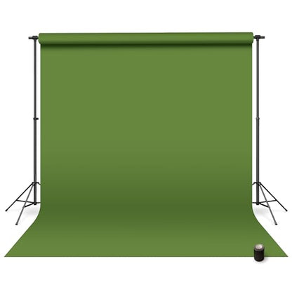 Denny Manufacturing - Seamless Paper Backdrop for Photography, Green Seamless Paper Roll - Green Screen (86 in x 36 ft) Includes Free Roll Black Gaffer Tape (2 in x 13 ft) - color: Green Screen, size: 86 in x 36 ft