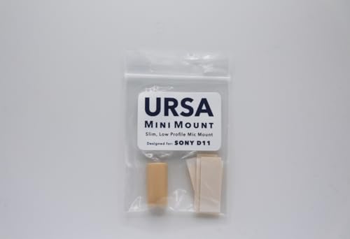 URSA MiniMount. Slim, Low-Profile and Made from Hardened Plastic. Hand-Finished for Smoothness. Includes 5X Hypoallergenic MiniMount Stickies (Beige, Sony ECM-V1) - color: Beige, size: Sony ECM-V1