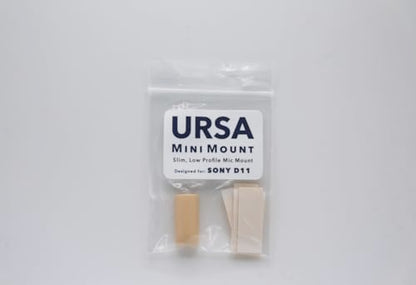 URSA MiniMount. Slim, Low-Profile and Made from Hardened Plastic. Hand-Finished for Smoothness. Includes 5X Hypoallergenic MiniMount Stickies (Beige, Sony ECM-V1) - color: Beige, size: Sony ECM-V1