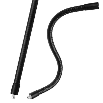 12" Gooseneck Tube Extension Holder, 2 PCS 1/4"-20 Female to Male | Female to Male Thread, Metal Universal Hose, Flexible Arm, For Phone Action Camera Microphone - size: 12 Inch