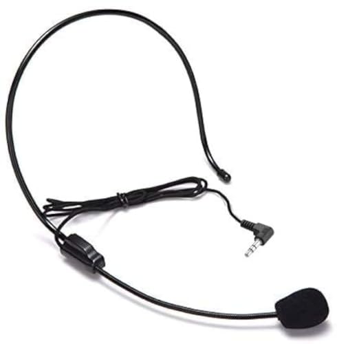 AKindle Wired Headset Boom Microphone Single Ear-Hanging TRS 3.5mm - Headworn unidirectional Condenser Mic
