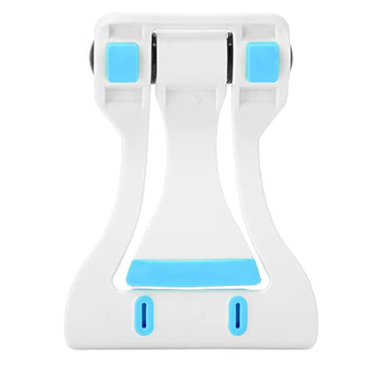 Cyrank Cell Phone Stand, 150 Degree Foldable Tablet Stand Phone Stand for Desk Desktop Phone Holder Phone Holder Cradle Desktop Bracket Phone Stand for Recording Office Desk Accessories(Blue)