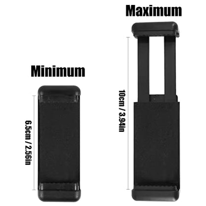 Universal Cell Phone Tripod Mount Adapter for Selfie Stick, 1 Pack | Phone Holder Clip Connector Head Used Mini Flexible Tripod and More for Monopod Travel Use