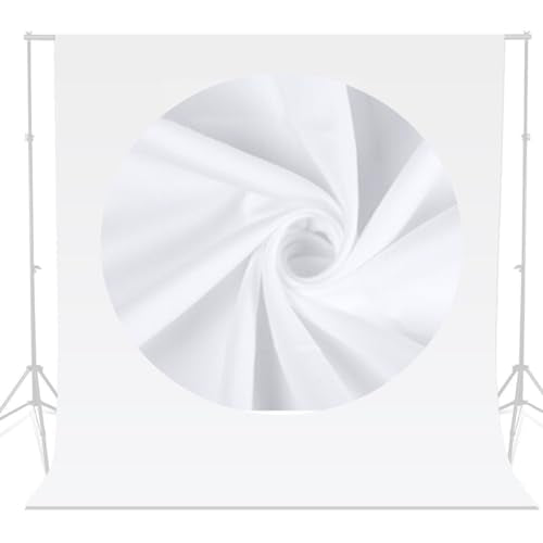 White Photo Backdrop 6.5x10ft, White Backdrop for Photoshoot, Solid White Photography Backdrop Background, Seamless Photo Backdrop Curtain for Wedding Baby Shower Picture Photobooth Portrait Backdrop - color: white backdrop, size: 6.5x10ft