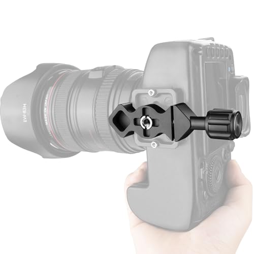 Mini Fish Bone Style Quick Release Clamp - Arca Clamp with 3/8"-1/4" Screw Adapter for Tripod Ball Head Compatible with Arca Swiss Plate