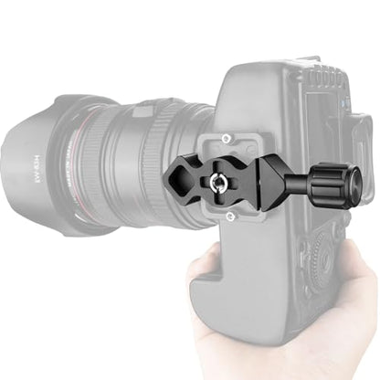 Mini Fish Bone Style Quick Release Clamp - Arca Clamp with 3/8"-1/4" Screw Adapter for Tripod Ball Head Compatible with Arca Swiss Plate