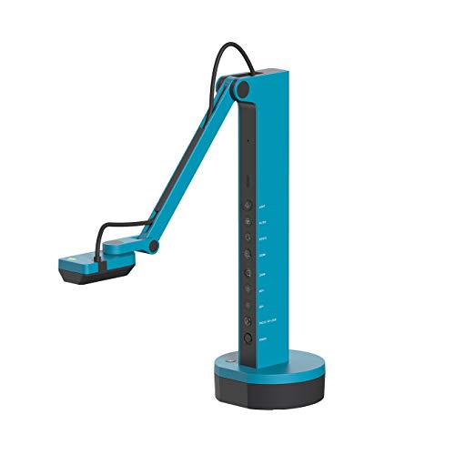 IPEVO VZ-X Wireless 8MP Document Camera, 3 Modes of Connectivity — Wi-Fi, HDMI, and USB, Compatible with Web Conferencing Software, Works Wirelessly with iOS, tvOS, and Android,Black, Blue - style: Wireless, HDMI and USB Connection