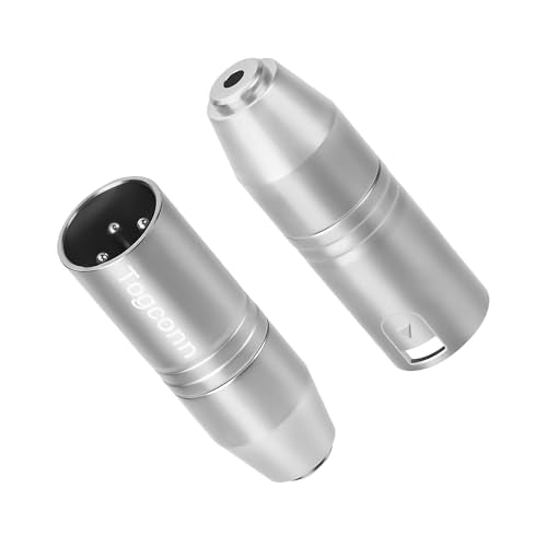 XLR to 1/8" Adapter 2 Pack,3-Pin XLR Male to 3.5mm (1/8 inch) Female Stereo TRS Mini-Jack Microphone Audio Extension Connector Converter for Camcorders, Recorders, Mixers - color: XLR Male to 3.5mm Female Adapter 2 Pack