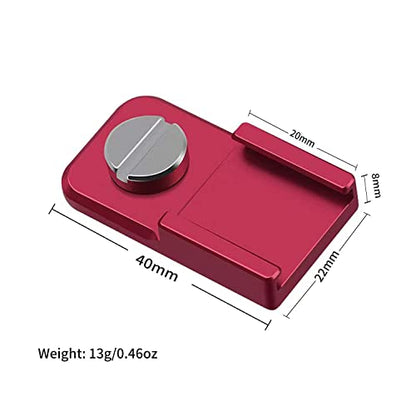 [2 Packs]-Cold Shoe Mount Adapter with 1/4"-20 Thread for Camera Cage, Monitor,Video Light,Microphones,Flash LED