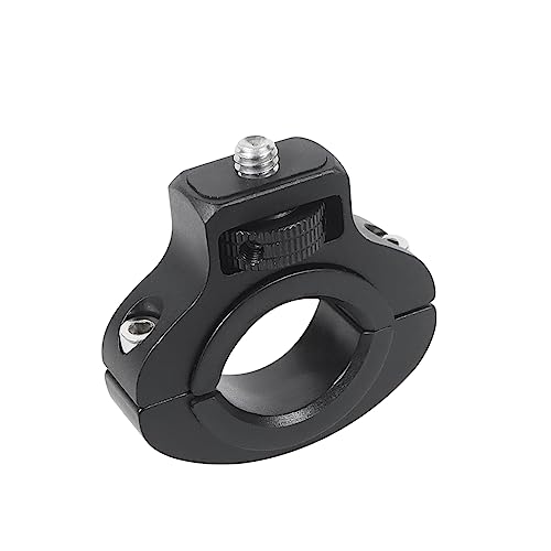 Motorcycle Handlebar Clip Holder 1/4 Screw Bicycle Bike Seatpost Clamp Compatible with Gopro 13 ONE Action Camera Accessories (Black Clip) - color: Black Clip