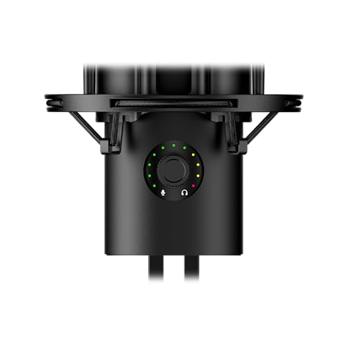 HyperX QuadCast 2 S – USB Microphone, with RGB Lighting, Streaming and Podcasting, with On-Board Controls, LED Lighting, Removable Shock Mount, PC, Mac, USB-C - Black - style: QuadCast 2 S