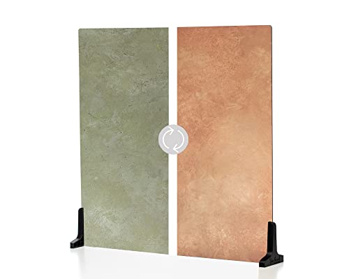 V-FLAT WORLD Duo Board Product Photography Backdrops - 2-Sided Background for Photograph, Realistic Item & Food Photography Background - Includes 2 Legs, Mat - 24" x 24", French Clay/Terracotta Blush - color: French Clay/Terracotta Blush, size: 24 x 24 in
