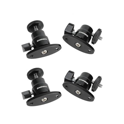 CAMVATE 1/4"-20 Mini Ball Head with Ceiling Mount for CCTV & Video (4 PCS)