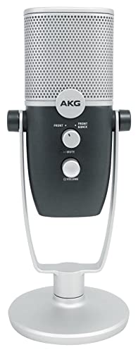 Audiosavings Bundle: AKG ARA C22-USB Dual Mode Condenser Microphone+Stand 4 Recording/Podcast/Gamer Bundle with Rockville iUSB USB-A to Lightning Adapter Dongle USB Mirophones to iPhone/iPad (2 Items)