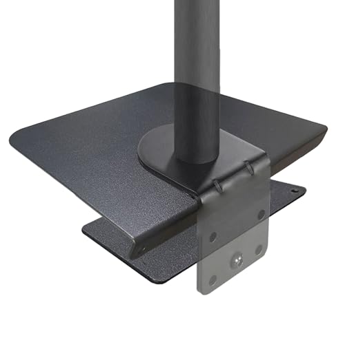 Steel Monitor Mount Reinforcement Plate，Monitor Arm Reinforcement Plate for Fragile Tabletop, Monitor Mount Reinforcement Plate Fits Most Monitor Stand C Clamp Installation (Black-2) - color: Black-2