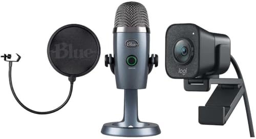 Logitech Ultimate Creator Pack, Streamcam 1080p HD and Yeti Nano Premium USB Microphone - 1 Pack (Renewed)