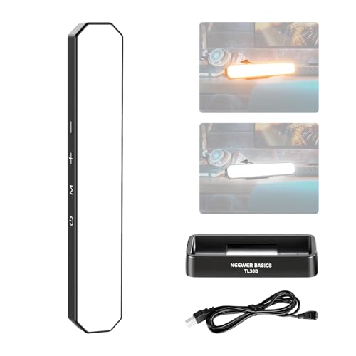 NEEWER Basics LED Chin Fill Lighting CRI95, 6W Bi Color Portable Desk Phone Selfie Photo Light, USB Powered for TikTok Streaming Laptop Video Conference Tripod Recording Travel Makeup, TL30B