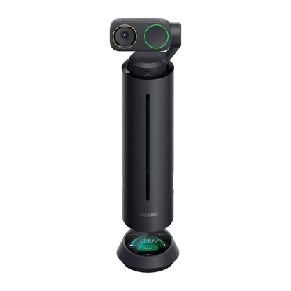 Insta360 WaveLink Pro - 4K Conference Room Speakerphone and Camera, Speaker Tracking, 5m 360° Voice Pickup, Noise Reduction, AI Transcription and Summaries, Plug & Play, Works with Zoom, Teams