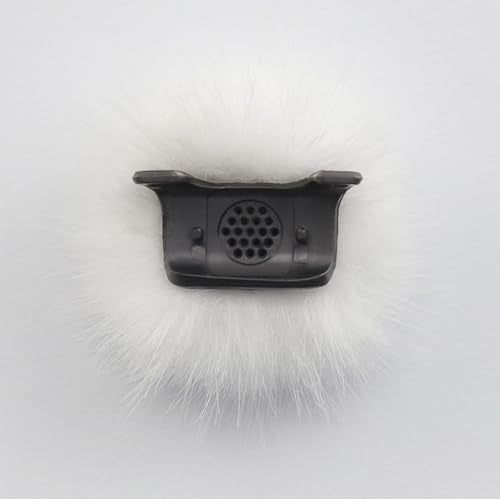 LEFXMOPHY Windscreen for 2024 DJI MIC MINI Wireless Microphone Furry Wind Muff Deadcat Cover, 2-Pack White - color: 2pc White, size: 2-pack