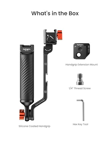 hohem Adjustable Sling Handgrip Gimbal Sling Handle for iSteady M7/iSteady M6/iSteady MT2, Ergonomic Grip for Low Angle Shots, L-Shaped Lever, BH-01