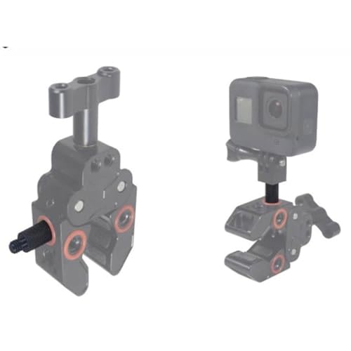 JianLing 4PCS US Standard 1/4 inch Tripod Dual Head Screw Adapter J04 Aluminium Alloy for Digital SLR Cameras Monopods Ball Heads and Fill Light Conversion Photography Accessories