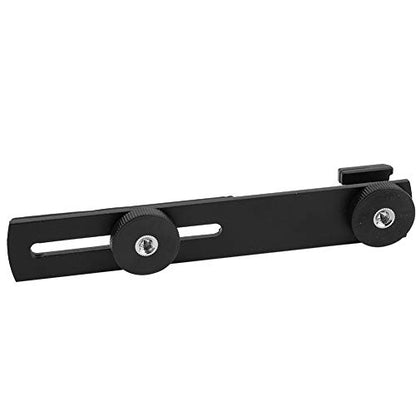 Tripod Accessories, Aluminum Alloy Rotating Camera Mount Offset Mount with Hot Shoe for Photography