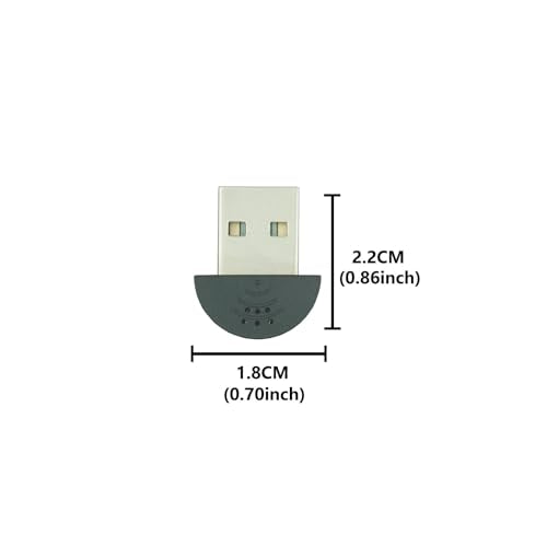 LANDIBO Mini USB Microphone, Plug and Play, Driver-Free, mini mic for Mac desktops and laptops are Convenient and Practical. Ideal for Web Chat, Gaming, and Video conferencing (Black)