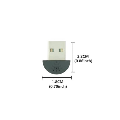 LANDIBO Mini USB Microphone, Plug and Play, Driver-Free, mini mic for Mac desktops and laptops are Convenient and Practical. Ideal for Web Chat, Gaming, and Video conferencing (Black)