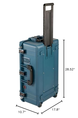 Pelican Air 1595 Travel Case - Large Hard Case Luggage - Suitcase with Wheels (Blue) - color: Blue, size: 1595 Travel Case