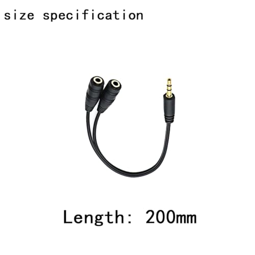 Gold Plated 3.5mm Stereo Jack Splitter Cable Adapter Connectors，Audio Adapter 6.35mm (1/4 inch) Male to 3.5mm (1/8 inch) Female Stereo Headphone Connector Gold Plated(2+2 Pack)