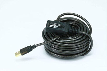 Monoprice USB 2.0 Male to Female Active Extension/Repeater Cable - Use with PlayStation, Xbox, Kinenct, Oculus VR, USB Flash Drive, Card Reader, Hard Drive, Keyboard, Printer, Camera, 32 Feet - size: 32 Feet