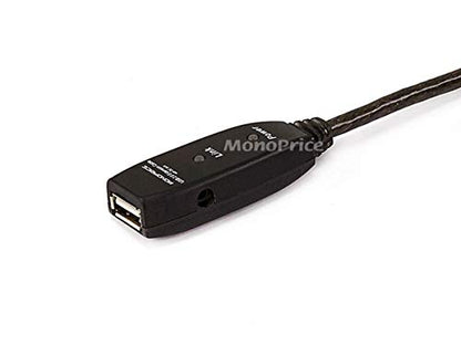 Monoprice 82ft 25M USB 2.0 A Male to A Female Active Extension / Repeater Cable (Kinect & PS3 Move Compatible Extension) - size: 82 Feet