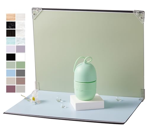 BYSTONE Photo Backdrop Board for Product Photography, 10 Pcs 20 Patterns Food Photography Backdrops, 16.5 x 11.7 in Tabletop Background Kit, Double-Sided Flat Lay Props for Jewelry & Cosmetics