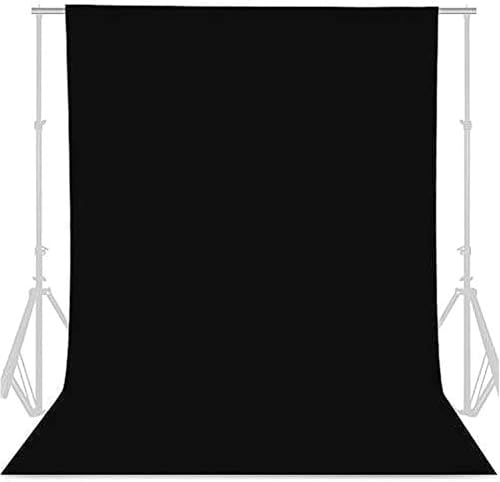 5x6.5ft Black Background for Photography, Durable Fabric Black Photo Backdrop Curtain Collapsible Wall Back Drop for Birthday Party Studio Video Photoshoot - color: black background for photography, size: 5 x 6.5ft