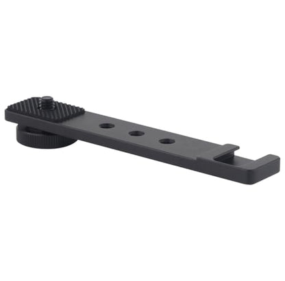 Aluminum Camera Cold Shoe Mount, Hot Shoe Extension Camera Flash Bracket for Light, Mic, with 1/4'' Tripod Screw-4.9" Long