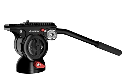 IFOOTAGE Komodo K5S Video Fluid Head,Cameras Tripod Fluid Head with Quick Release Plate, for Professional Photography, Content Creation, Vlogging and Video Production - size: K5S