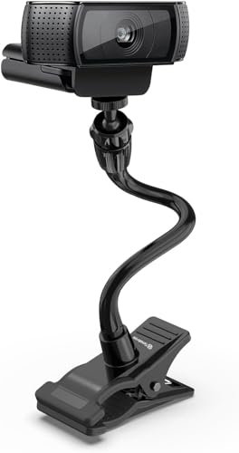 Smatree Flexible Jaws Flex Clamp Mount Gooseneck Extension Compatible for OSMO 360, Logitech Webcam C925e/C922x/C922/C930e/C930/C920x, NexiGo N60/Hello Cam,GoPro Hero 13/12/11/10/9/8/7/6