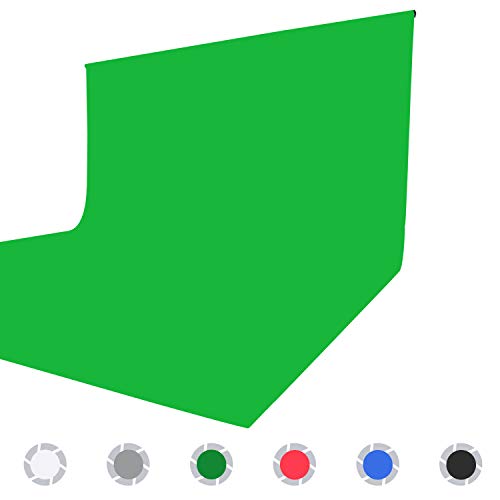 ISSUNTEX 10X16 ft Background Muslin Backdrop, Photo Studio, Collapsible High Density Screen for Video Photography and Television-Green - color: Green, size: 10X16 ft