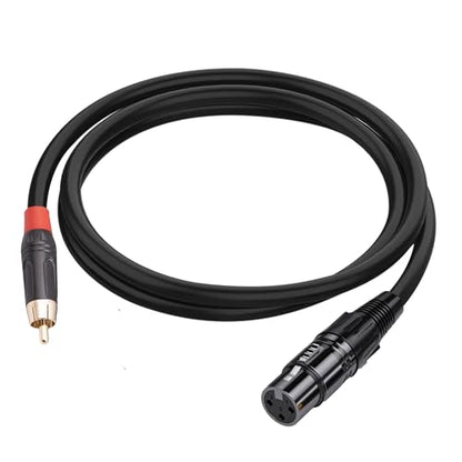 XLR to RCA Adapter Cable, XLR Female to RCA Male Audio Cable Connector (3FT) - color: XLR Female to RCA Male Cable