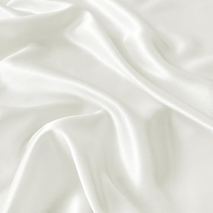 RUDONG M Satin Photography Backdrop, White, 3.3x2.5ft | Wrinkle-Free, Silky Fabric, For Jewelry/Cosmetics/Flat Lay/Studio, 100x75cm - color: White