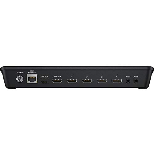 Blackmagic Design ATEM Mini Pro HDMI Live Stream Switcher Bundle with 6’ HDMI Cable, 7’ Cat5e Cable, and 5-Pack of SolidSignal Cable Ties (SWATEMMINIBPR) - style: Mini Pro