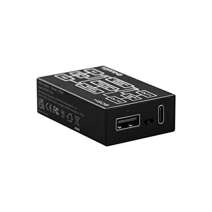 KGUSS Topping HS02 USB 2.0 Audio Isolator - withstands up to 1500VDC, USB-B and Type-C Input, USB-A and Type-C Output, Compatible with PCM32bit 768kHz DSD512