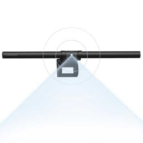 Monitor Light Bar (Black) - Computer Monitor Lamp for Home Office Gaming,Eye-Care LED Screen Bar, Touch Control USB Reading Desk Lamp for Flat & Curved Monitor - style: Touch+Sensor