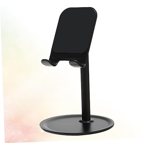 KALLORY Desktop Phone Bracket Height and Angle Durable and Slip Design for Use for Video Calls and Live Streaming - color: Black