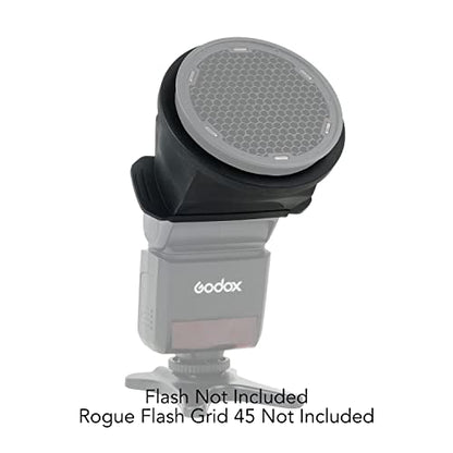 Rogue Magnetic Light Modifier (Rectangular Flash Adapter: Small) | Attach the Flash Adapter v2 Small to smaller size rectangular speedlights to use Rogue magnetic modifiers - color: Rectangular Flash Adapter: Small